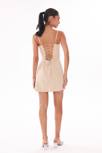 The Everyday Mini Bustier Dress - All Nude