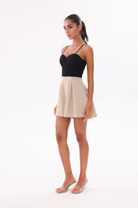 The Signature Hourglass Playsuit - Black & Nude