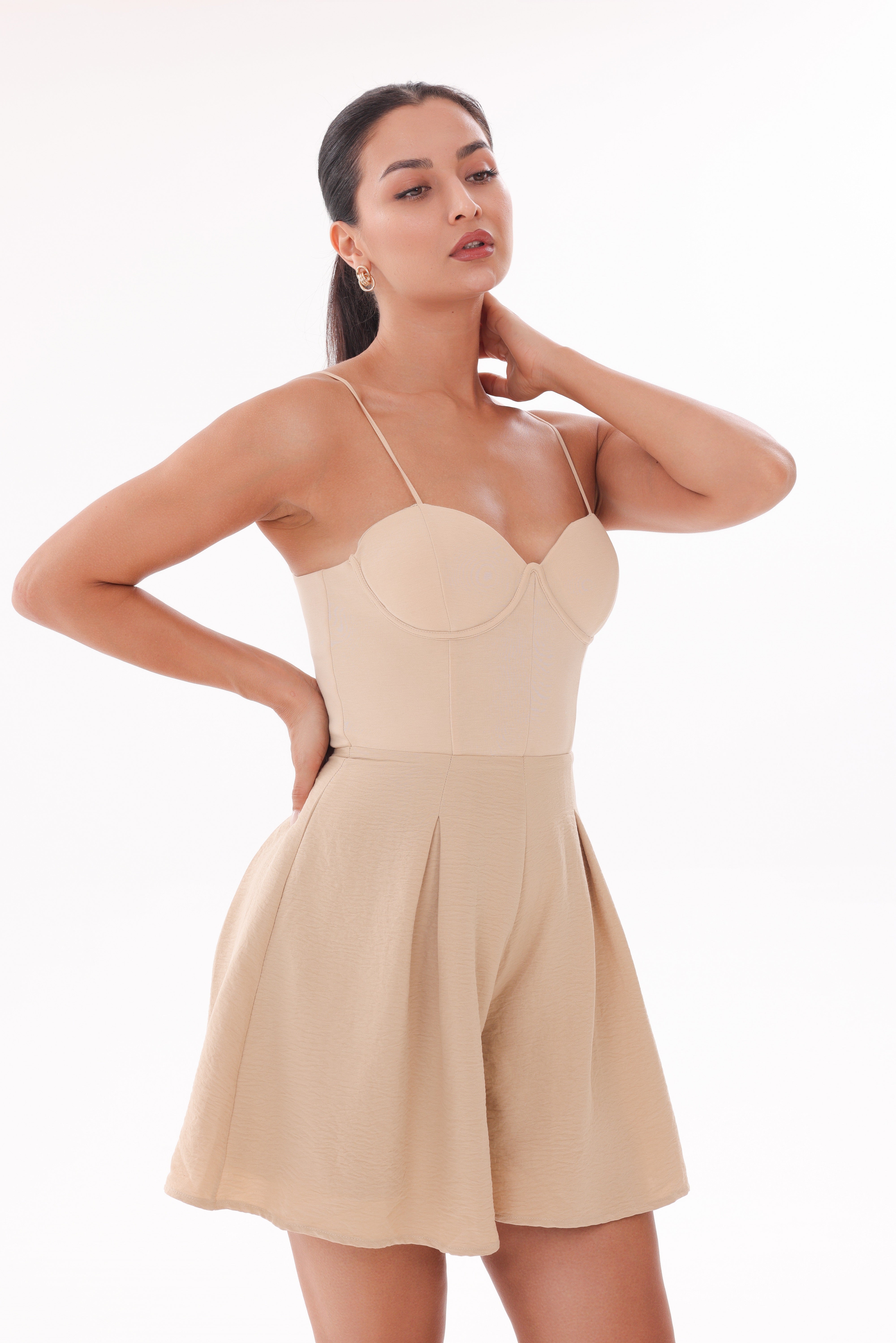 The Signature Hourglass Playsuit - All Nude